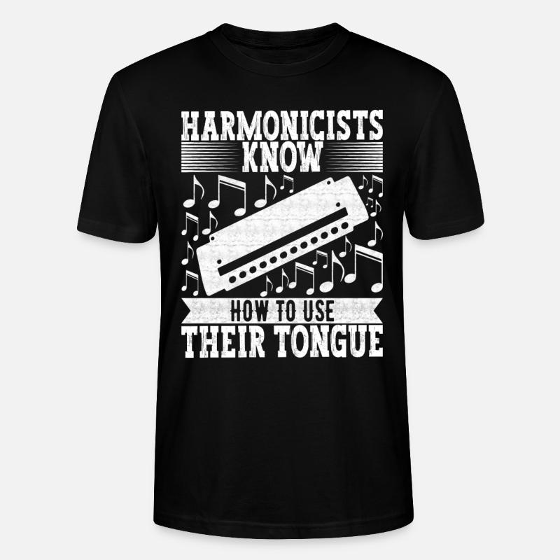 Harmonica Harmonica - Stanley/Stella CRAFTER Unisex Organic T-Shirt - black