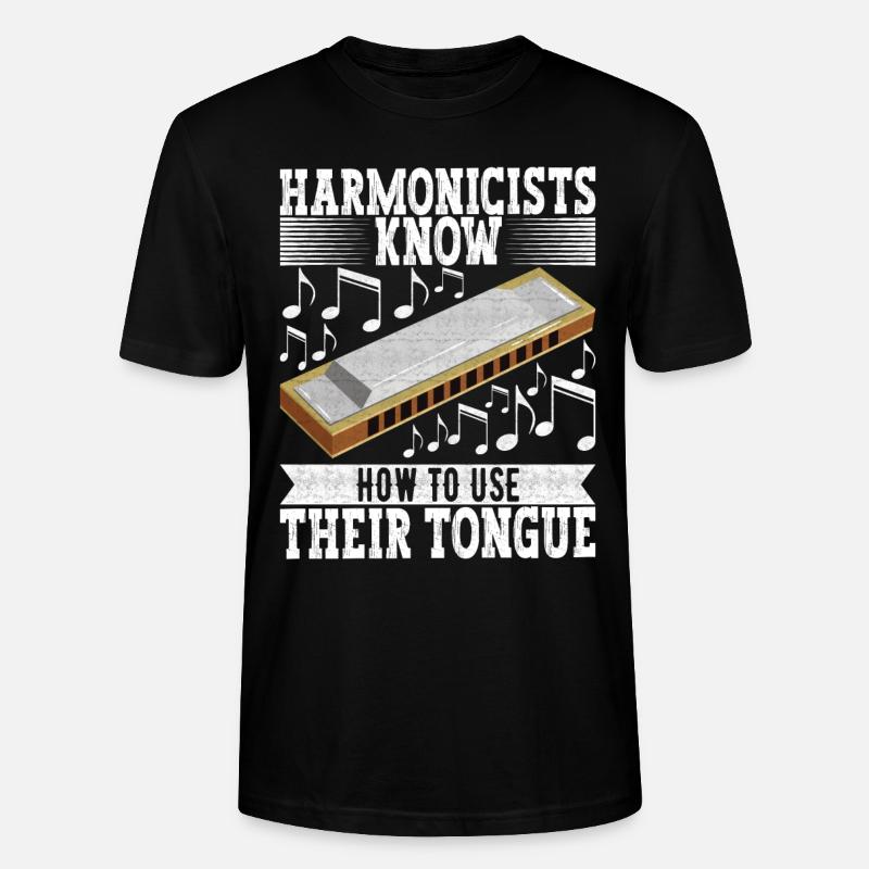 Harmonica Harmonica - Stanley/Stella CRAFTER Unisex Organic T-Shirt - black