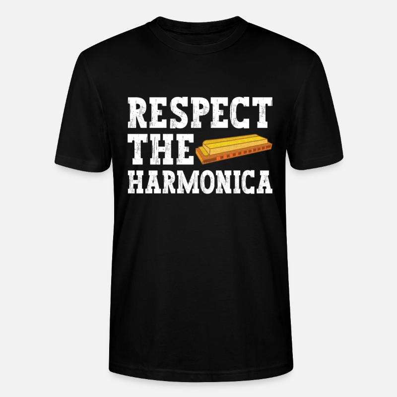 Harmonica Harmonica - Stanley/Stella CRAFTER Unisex Organic T-Shirt - black