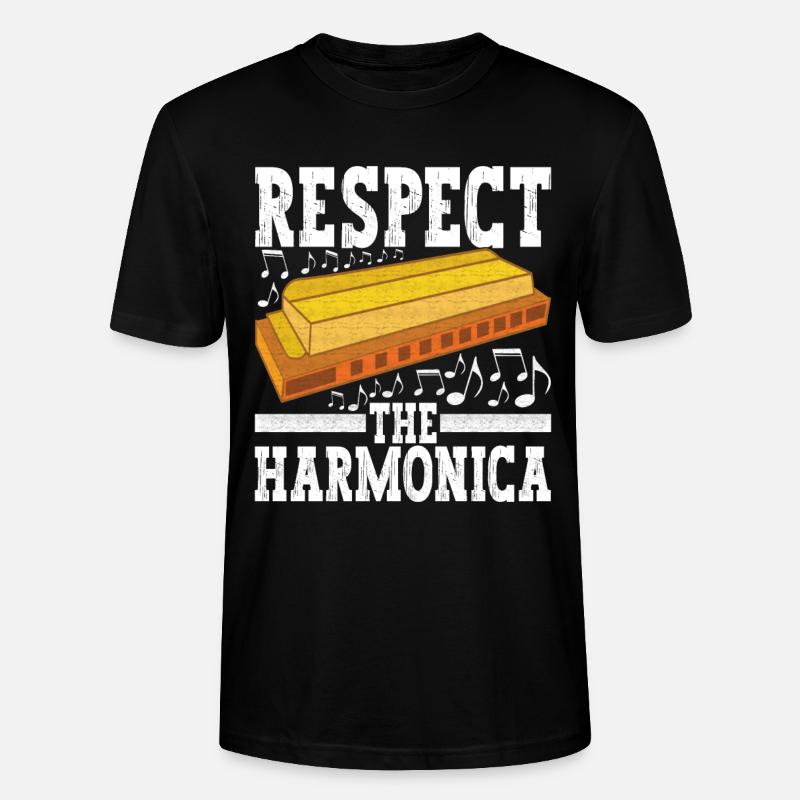 Harmonica Harmonica - Stanley/Stella CRAFTER Unisex Organic T-Shirt - black