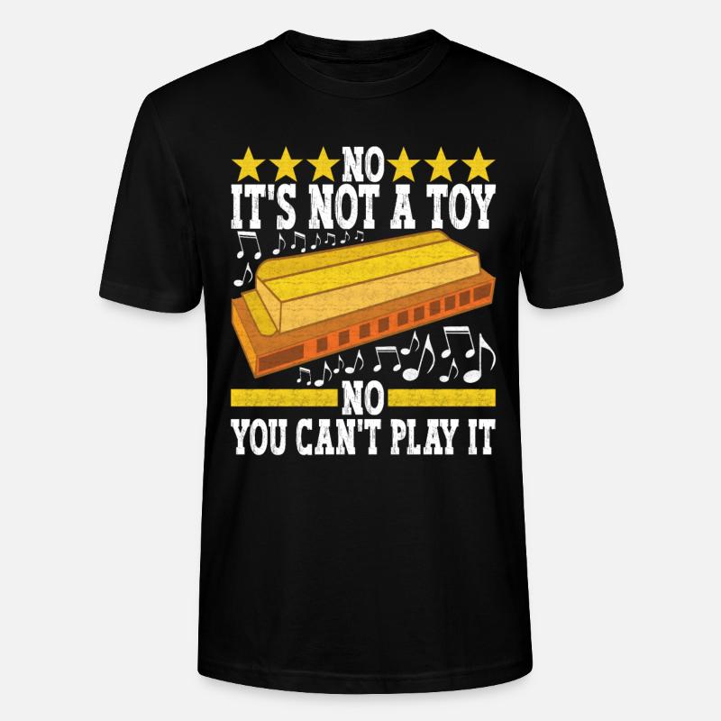 Harmonica Harmonica - Stanley/Stella CRAFTER Unisex Organic T-Shirt - black