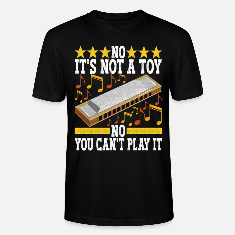 Harmonica Harmonica - T-shirt bio CRAFTER Stanley Stella Unisexe - noir