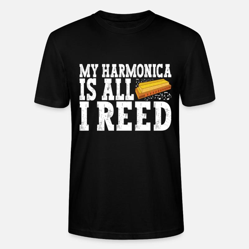 Harmonica Harmonica - T-shirt bio CRAFTER Stanley Stella Unisexe - noir