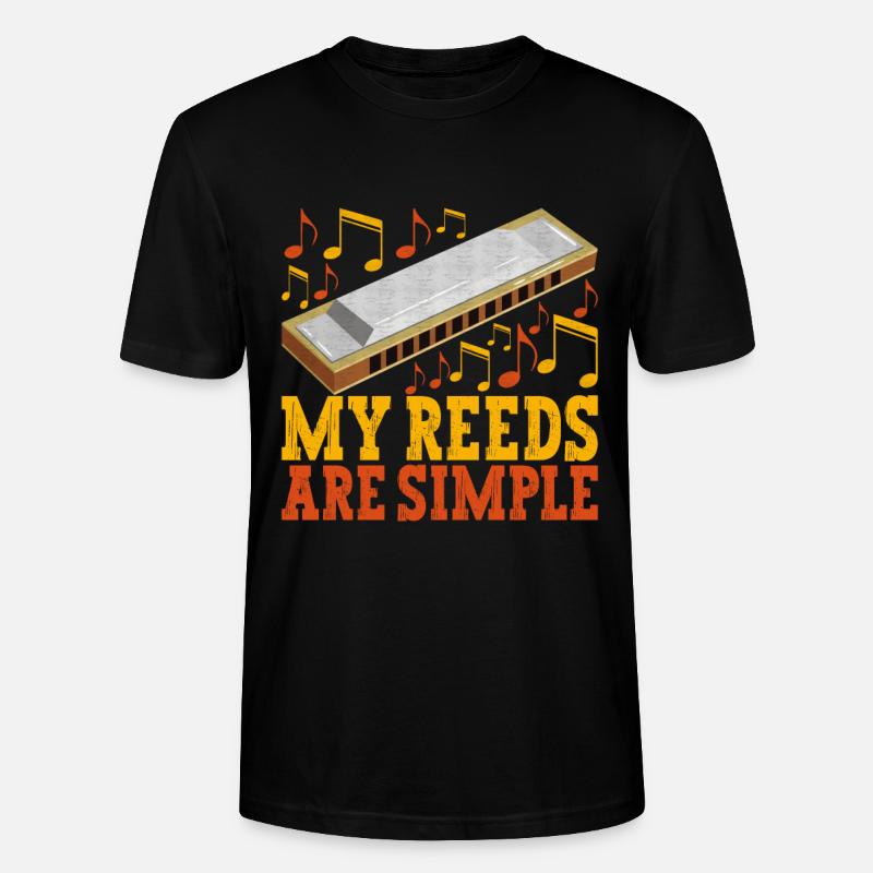 Harmonica Harmonica - Stanley/Stella CRAFTER Unisex Organic T-Shirt - black