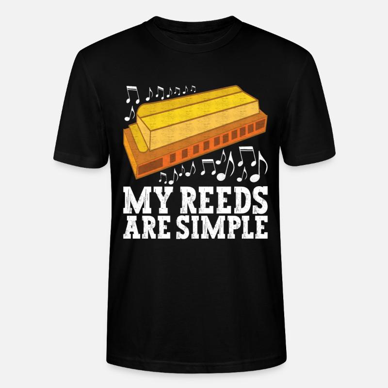 Harmonica Harmonica - T-shirt bio CRAFTER Stanley Stella Unisexe - noir