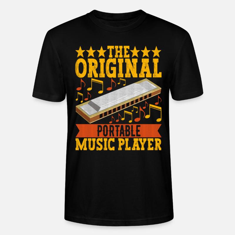 Harmonica Harmonica - T-shirt bio CRAFTER Stanley Stella Unisexe - noir