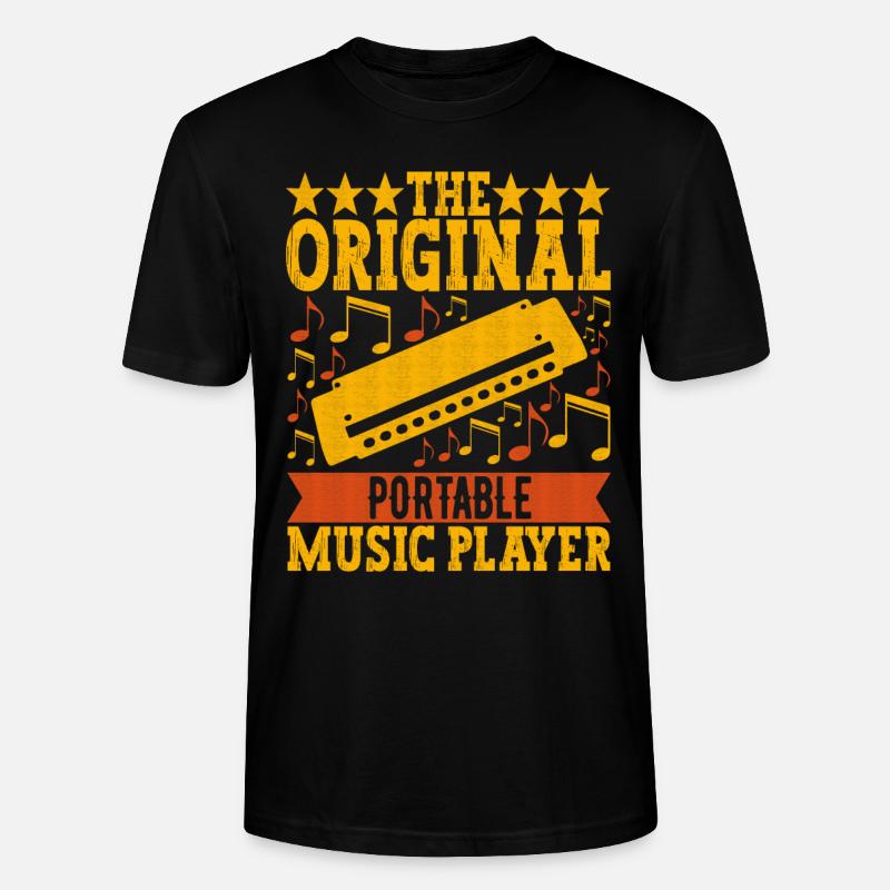 Harmonica Harmonica - T-shirt bio CRAFTER Stanley Stella Unisexe - noir