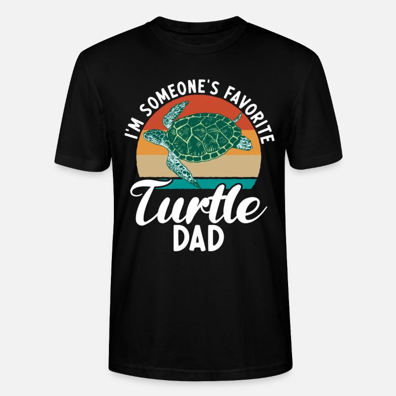 Turtle Owner Gift Turtle Lover - T-shirt bio CRAFTER Stanley Stella Unisexe - noir