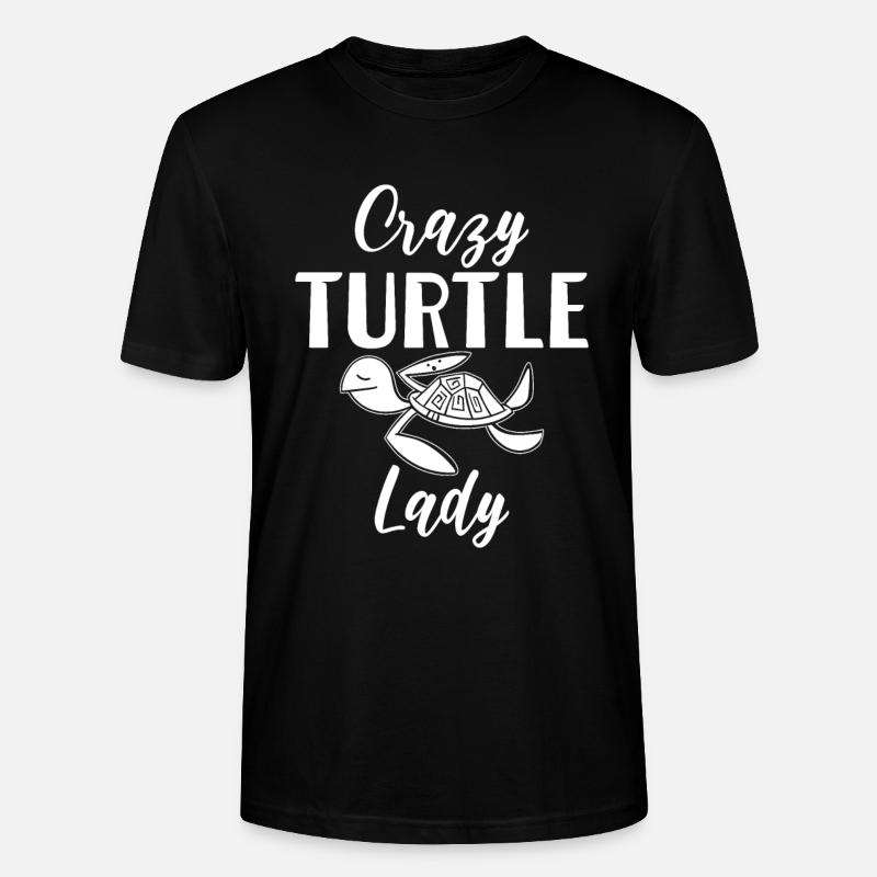 Turtle Owner Gift Turtle Lover - T-shirt bio CRAFTER Stanley Stella Unisexe - noir