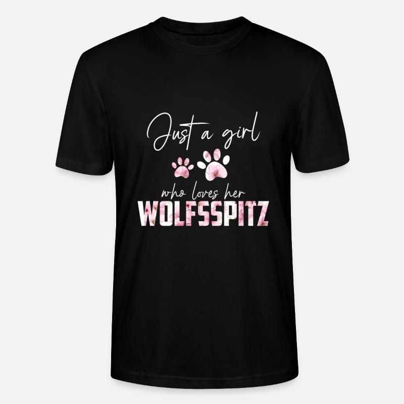 Wolfsspitz - Stanley/Stella Unisex Bio-T-Shirt CRAFTER - Schwarz