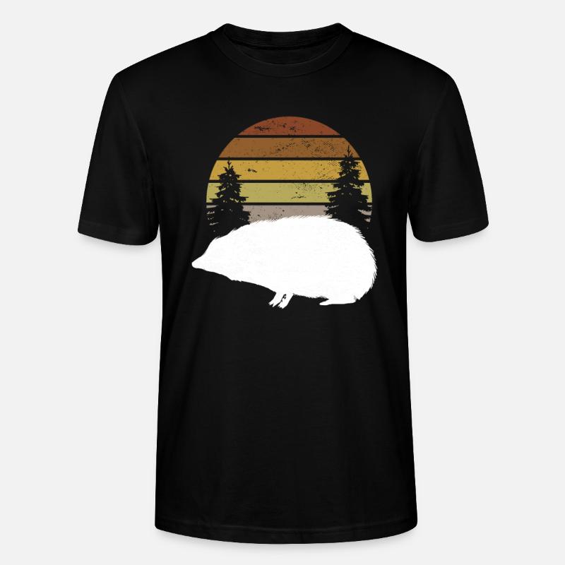 Igel Wald - Stanley/Stella Unisex Bio-T-Shirt CRAFTER - Schwarz