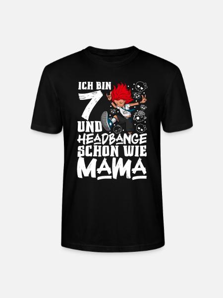 Ich bin 7 - Mädchen Rocker - Stanley/Stella Unisex Bio-T-Shirt CRAFTER - Schwarz