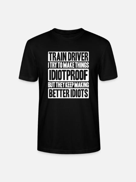 Triebfahrzeugführer Lokführer Train Driver - Stanley/Stella CRAFTER Unisex Organic T-Shirt - black