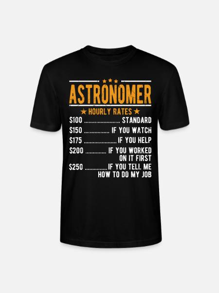 Astronom Stundenlohn - Stanley/Stella Unisex Bio-T-Shirt CRAFTER - Schwarz