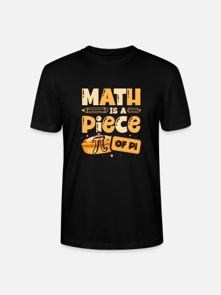 Wiskunde is een stukje van pi wiskunde leraar wiskundige - Stanley/Stella Uniseks bio-T-shirt CRAFTER - zwart
