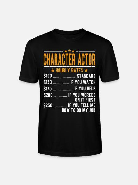 Character Actor Hourly wage - Stanley/Stella CRAFTER Unisex Organic T-Shirt - black