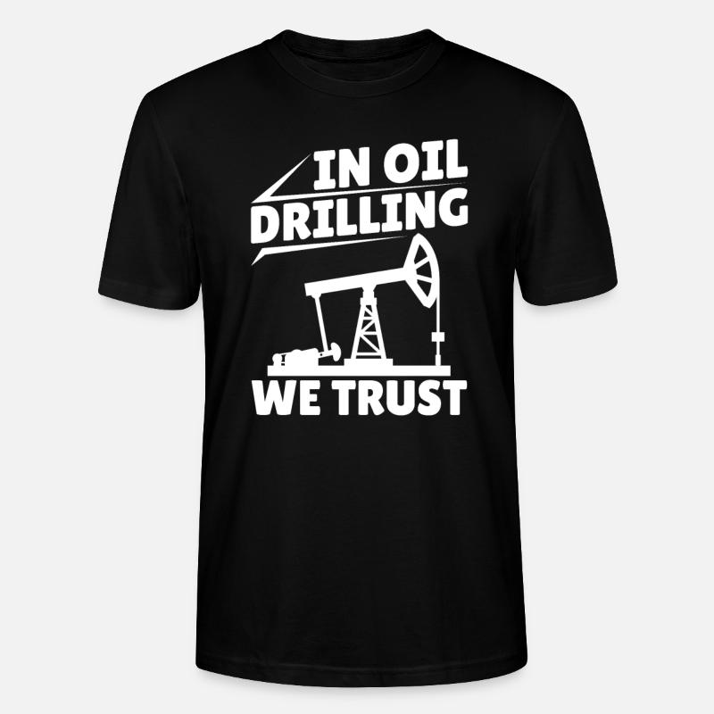 Ölfeld Bohrinsel Anlage - Stanley/Stella Unisex Bio-T-Shirt CRAFTER - Schwarz