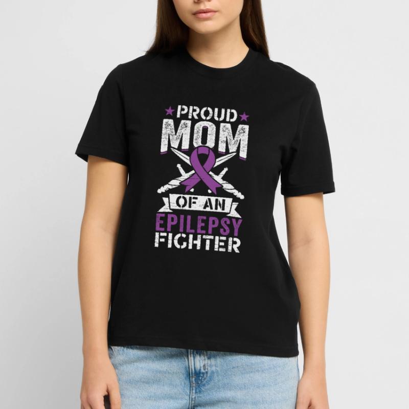 Mutter Einer Mutter Einer Epilepsie-kämpferin Stanley/Stella Unisex Bio-T-Shirt CRAFTER