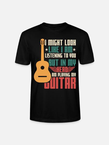 Guitar Saying - Stanley/Stella CRAFTER Unisex Organic T-Shirt - black
