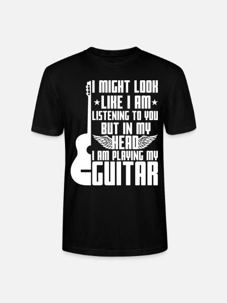 Guitar sayings - Stanley/Stella CRAFTER Unisex Organic T-Shirt - black