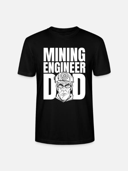 Engineer Dad Mining Engineer - Stanley/Stella CRAFTER Unisex Organic T-Shirt - black