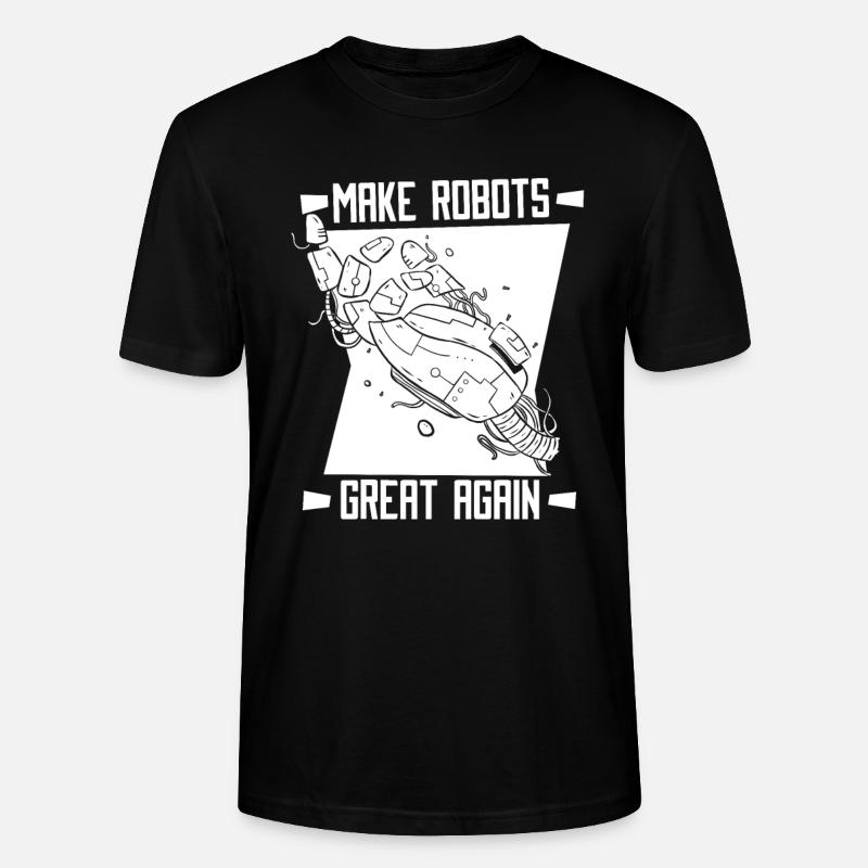 Robotique Ai Robot Drôle - T-shirt bio CRAFTER Stanley Stella Unisexe - noir