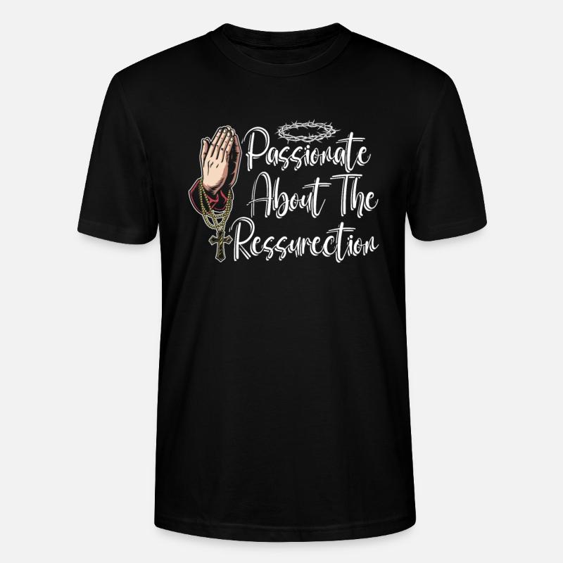 Christ Christianisme Résurrection - T-shirt bio CRAFTER Stanley Stella Unisexe - noir