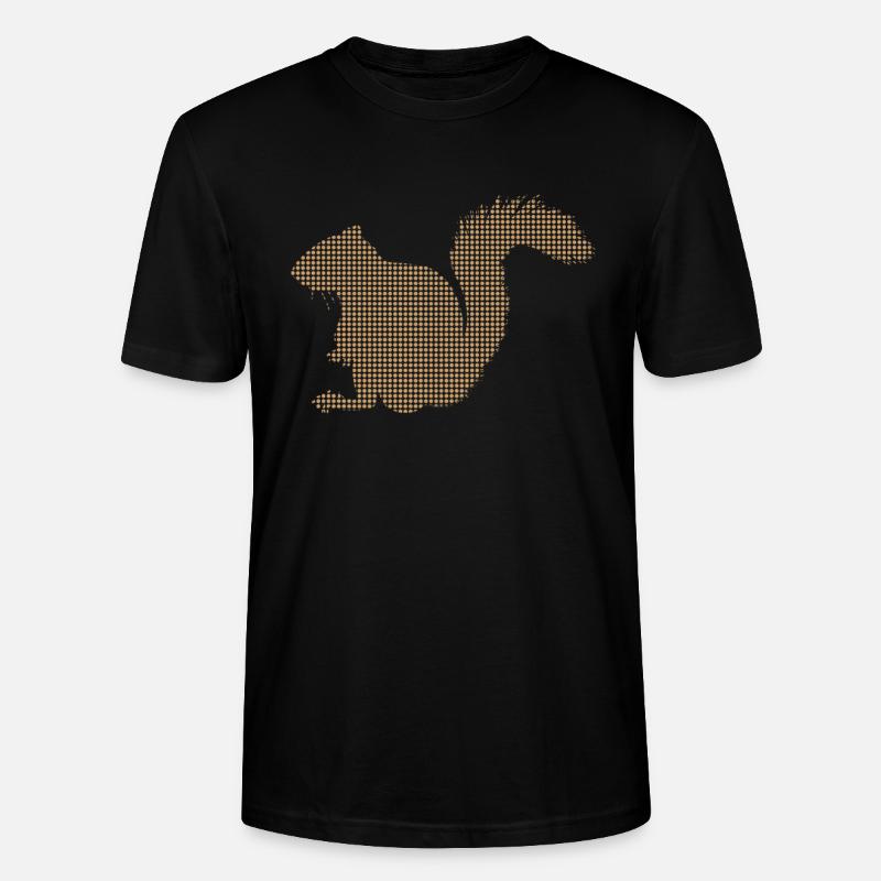 Eichhörnchen - Stanley/Stella Unisex Bio-T-Shirt CRAFTER - Schwarz