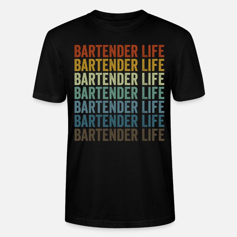 Bartend Life Bartending Bartending - T-shirt bio CRAFTER Stanley Stella Unisexe - noir