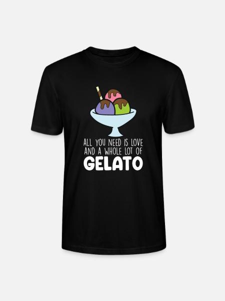Lustiges Eiscreme-Zitat - Stanley/Stella Unisex Bio-T-Shirt CRAFTER - Schwarz
