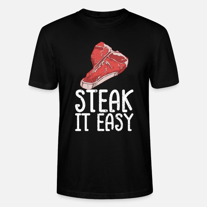 Steak - Stanley/Stella Unisex Bio-T-Shirt CRAFTER - Schwarz