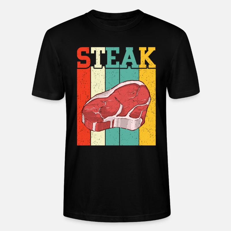 Steak - Stanley/Stella Unisex Bio-T-Shirt CRAFTER - Schwarz