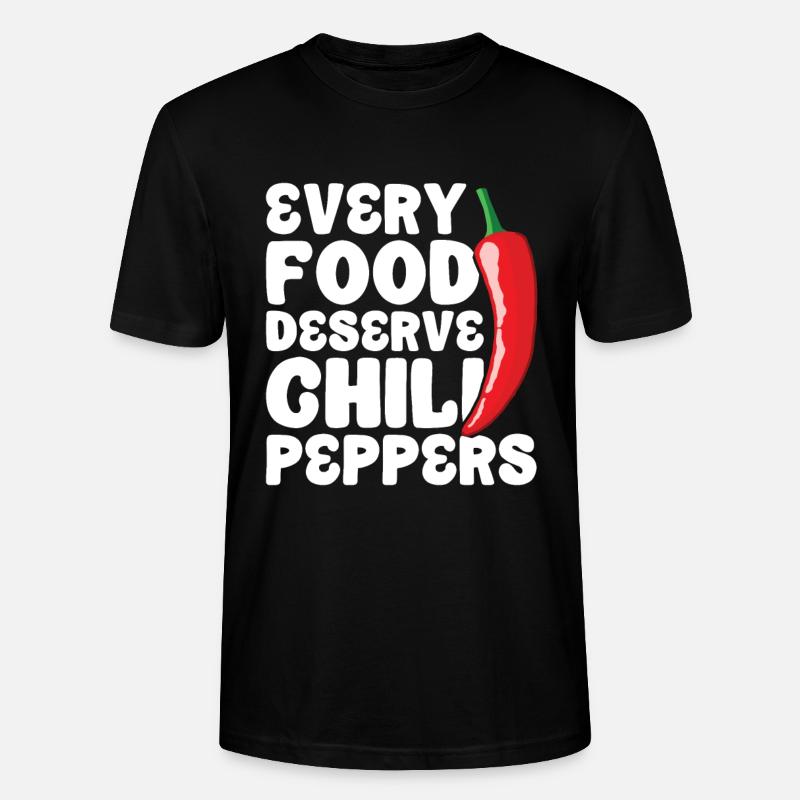 Chili-Pfeffer - Stanley/Stella Unisex Bio-T-Shirt CRAFTER - Schwarz