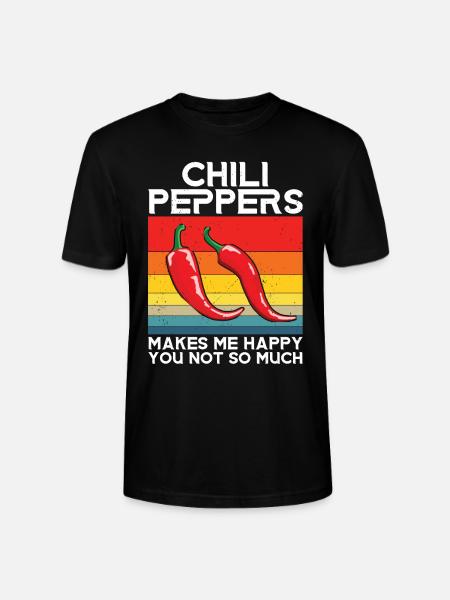 Chili pepper - Stanley/Stella CRAFTER Unisex Organic T-Shirt - black