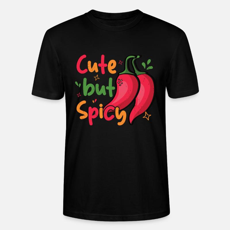 Chili-Pfeffer - Stanley/Stella Unisex Bio-T-Shirt CRAFTER - Schwarz