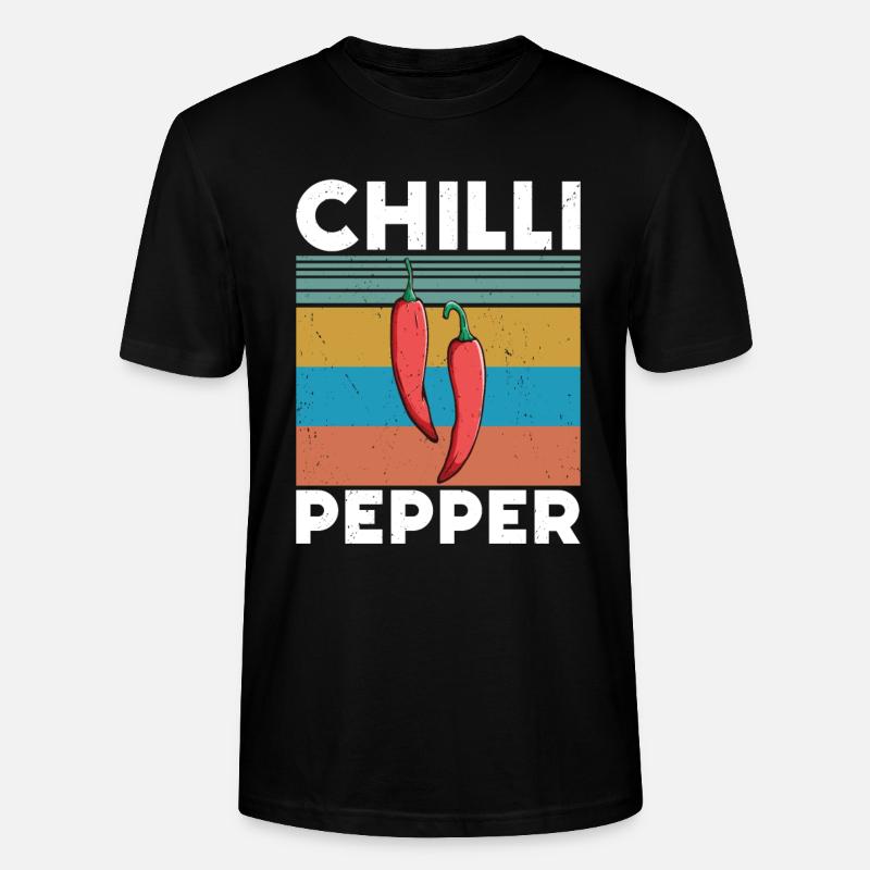 Chili-Pfeffer - Stanley/Stella Unisex Bio-T-Shirt CRAFTER - Schwarz