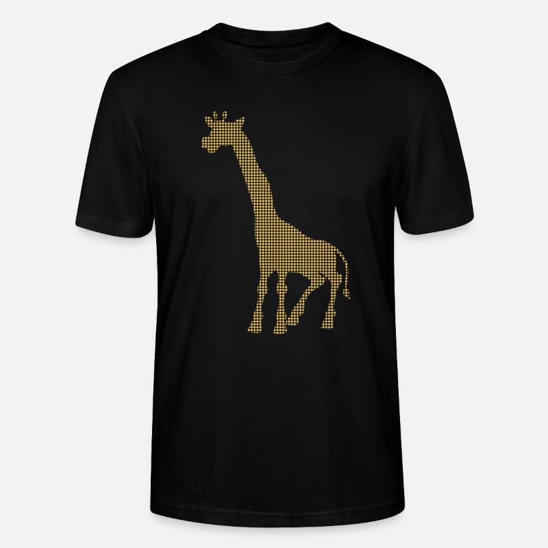 Giraffe - Stanley/Stella Unisex Bio-T-Shirt CRAFTER - Schwarz