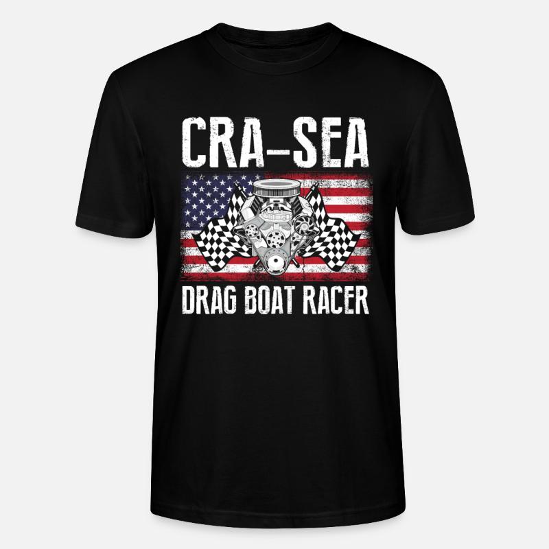 Drag Boot Design für Rennbootfahrer - Stanley/Stella Unisex Bio-T-Shirt CRAFTER - Schwarz