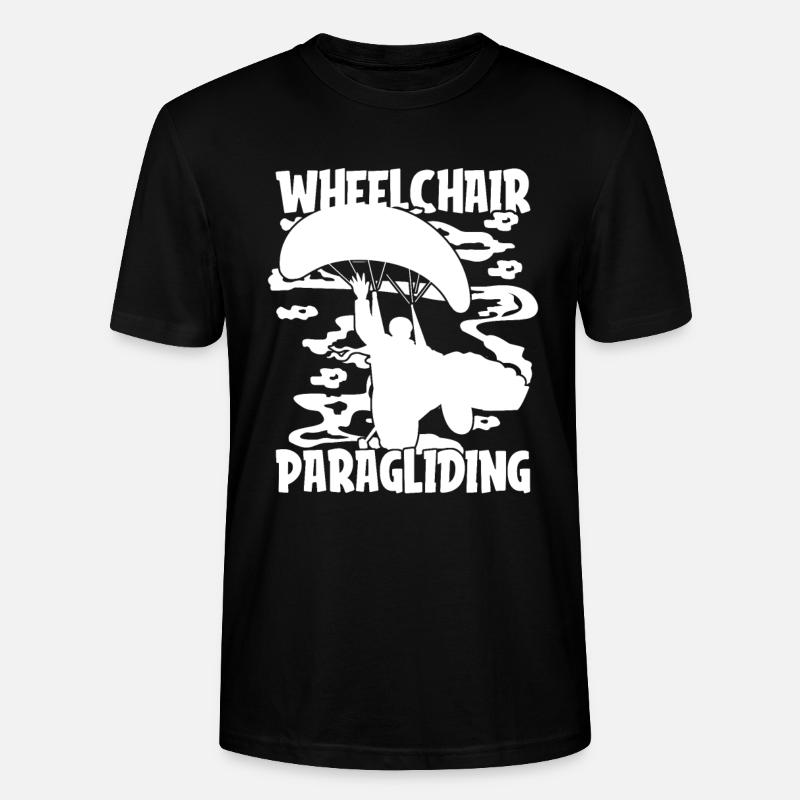 Paragleiter Paragleiten Rollstuhl - Stanley/Stella Unisex Bio-T-Shirt CRAFTER - Schwarz