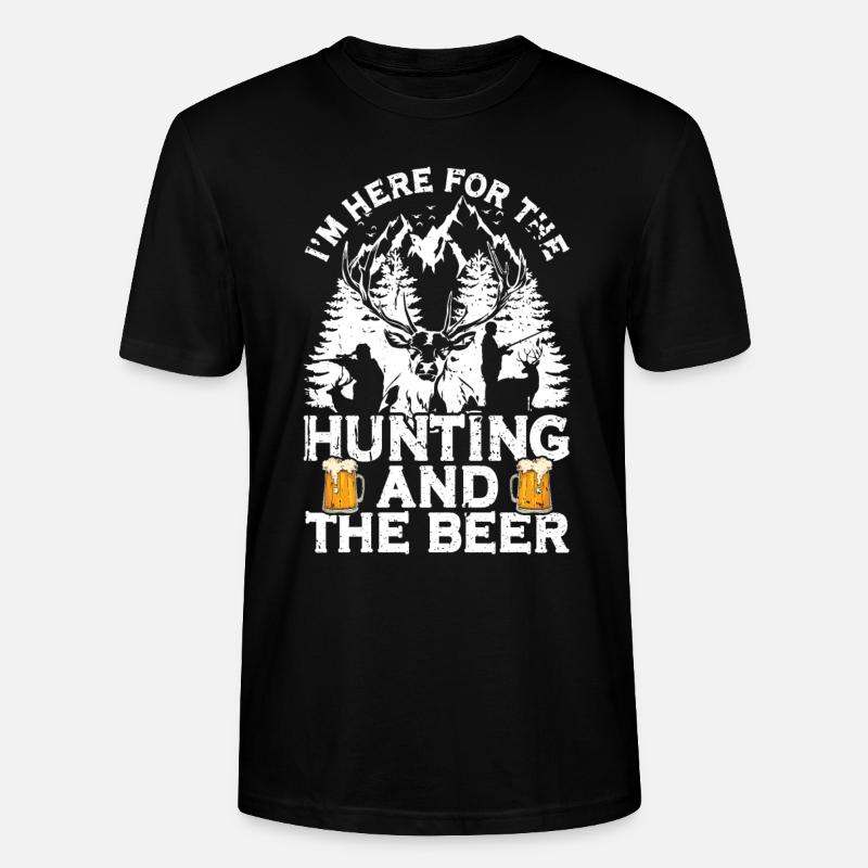 Chasse et bière - T-shirt bio CRAFTER Stanley Stella Unisexe - noir