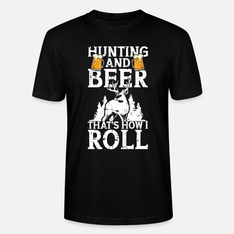 Jagd Und Bier - Stanley/Stella Unisex Bio-T-Shirt CRAFTER - Schwarz