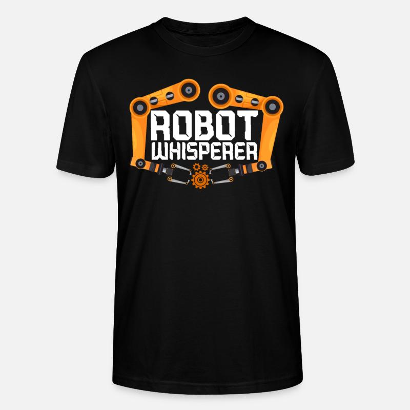 Robot Robotics Engineer Robot - Stanley/Stella CRAFTER Unisex Organic T-Shirt - black