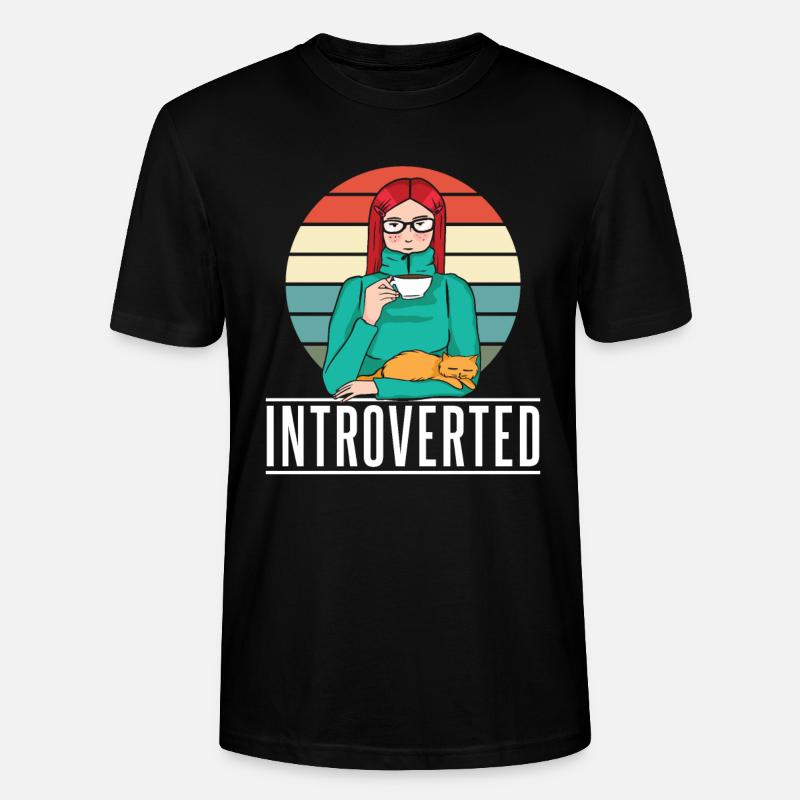 Sarcasme introverti Introverti Timide - T-shirt bio CRAFTER Stanley Stella Unisexe - noir