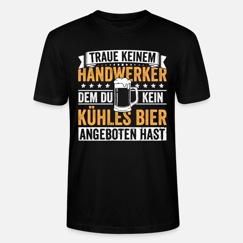 Handwerker Bier - Stanley/Stella Unisex Bio-T-Shirt CRAFTER - Schwarz
