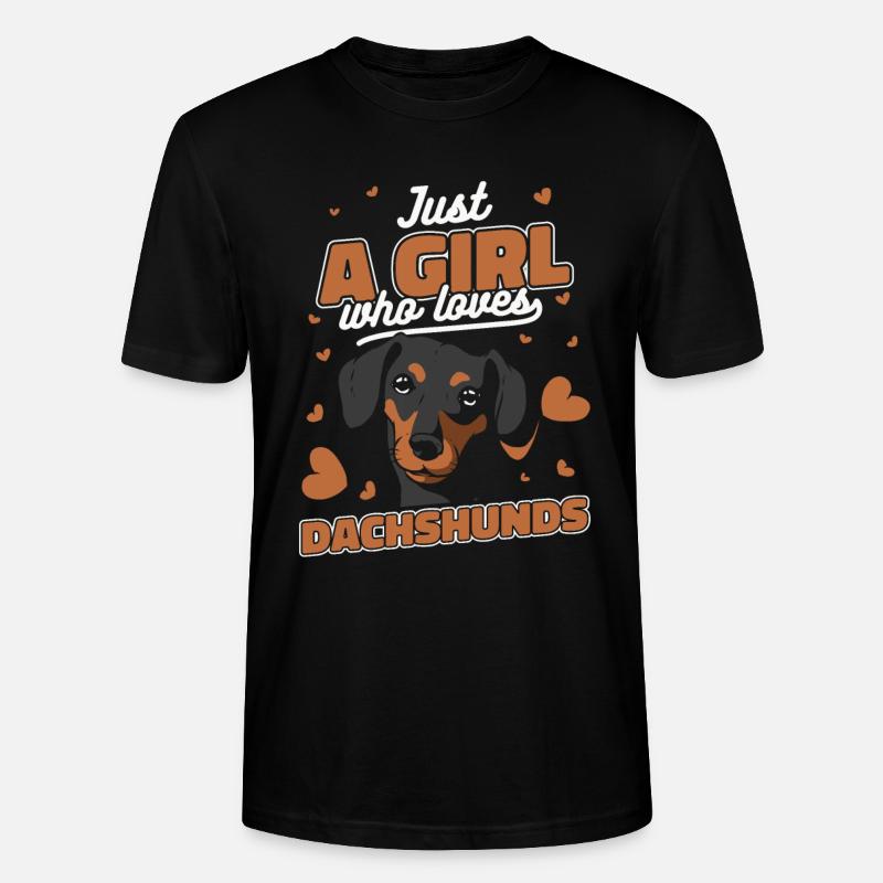 Dackel Hund - Stanley/Stella Unisex Bio-T-Shirt CRAFTER - Schwarz