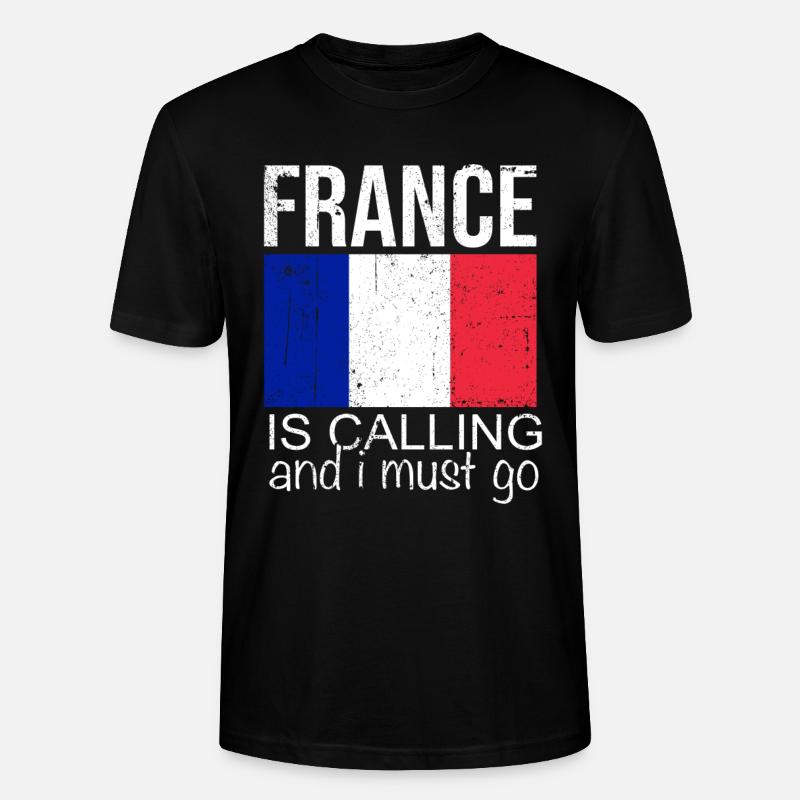 Frankreich Spruch - Stanley/Stella Unisex Bio-T-Shirt CRAFTER - Schwarz