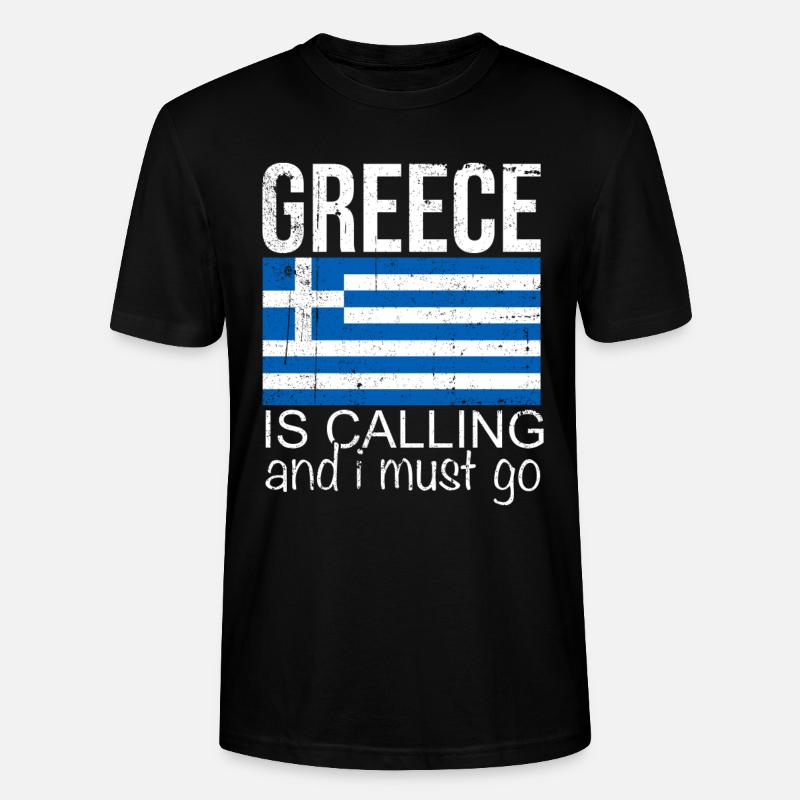 Grèce Dicton - T-shirt bio CRAFTER Stanley Stella Unisexe - noir
