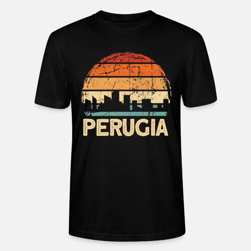 Pérouse - T-shirt bio CRAFTER Stanley Stella Unisexe - noir