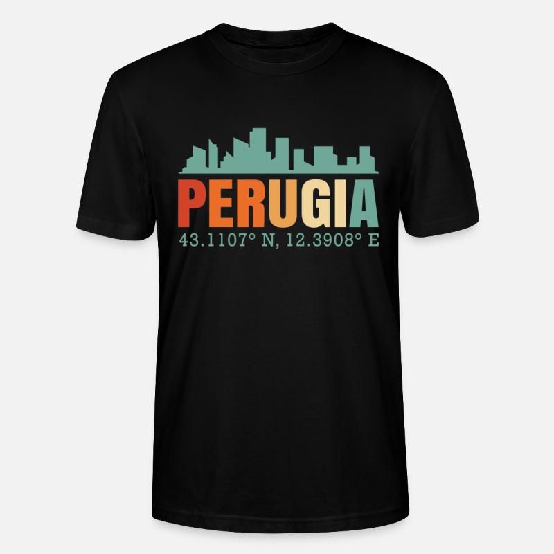 Pérouse - T-shirt bio CRAFTER Stanley Stella Unisexe - noir