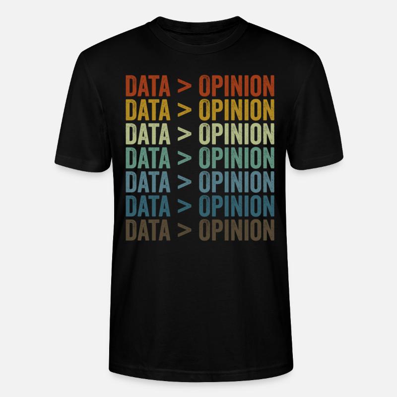 Data > opinion statistics data scientists - Stanley/Stella CRAFTER Unisex Organic T-Shirt - black